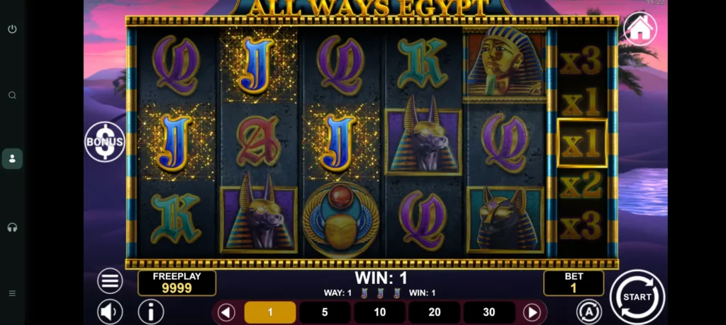 All Ways Egypt BetNjet Casino Slots
